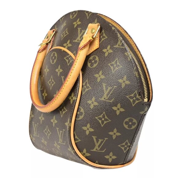 LOUIS VUITTON LV Logo Ellipse PM Hand Bag Monogram Leather Brown M51127 79EB560 - Picture 4 of 16